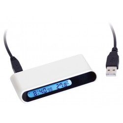 HUB USB c/Reloj Digital (CO15)