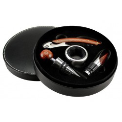 Set de Vino PU Negro (VI12)